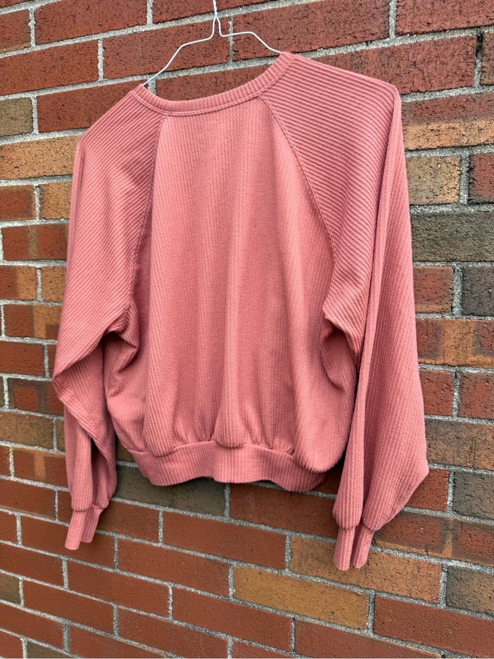 Hollister California Boyfriend Thermal Top Sweater Long Sleeve - Picture 4 of 5